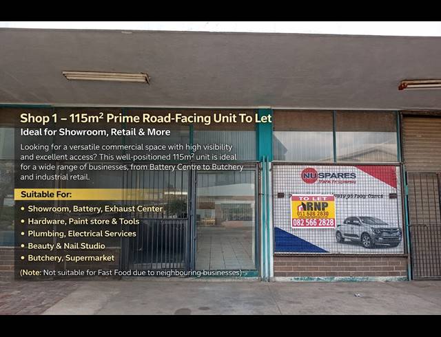 Industrial property to rent in HERIOTDALE